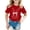 Red, variant on Girls Easter Shirt Bunny Short Sleeve T Shirt Top Trendy Easter's Day Pullover Tops Girls Summer Tops T-Shirts