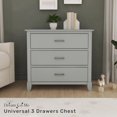 thumbnail image 4 of Dream On Me Universal 3 Drawer Chest I Commode pour chambre d'enfant I Commode à trois tiroirs I Mid Century Modern, 4 of 5