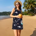 thumbnail image 3 of Vsdgher Galaxy2 Robes d'Été pour Femmes Décontractées Col en U Robe de Plage Sans Manches Robe Débardeur Ample avec Poche, 3 of 7