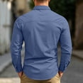 thumbnail image 6 of Men's Slim Fit Safari Shirt Outdoor Hiking Fishing Button Down Long Sleeve Tactical Work Shirts with Pockets, 6 of 9