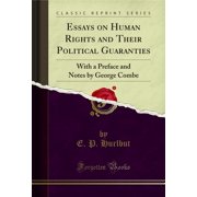 Essays on Human Rights and Their Political Guaranties (Classic Reprint)