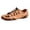 Orange, variant on NOKIO Men's Outdoor Backpacking Shoes Closed Toe Hiking Sandals, Breathable Hollow Sports Shoes with Adjustable Elastic Strap, Summer Casual Athlet𝗂c Sandles Fisherman Beac𝗁 Slippers