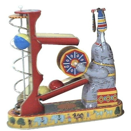 Collectible Tin Toy - Elephant with Ball Spiral Mechanism
