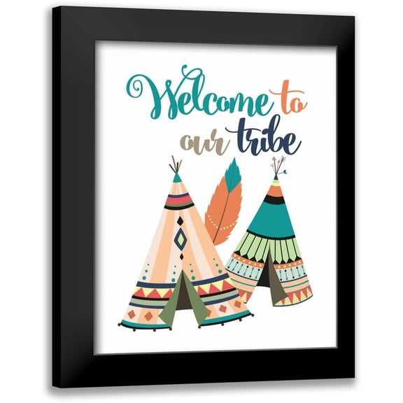 Robinson, Tamara 12x14 Black Modern Framed Museum Art Print Titled - Welcome to Our Tribe