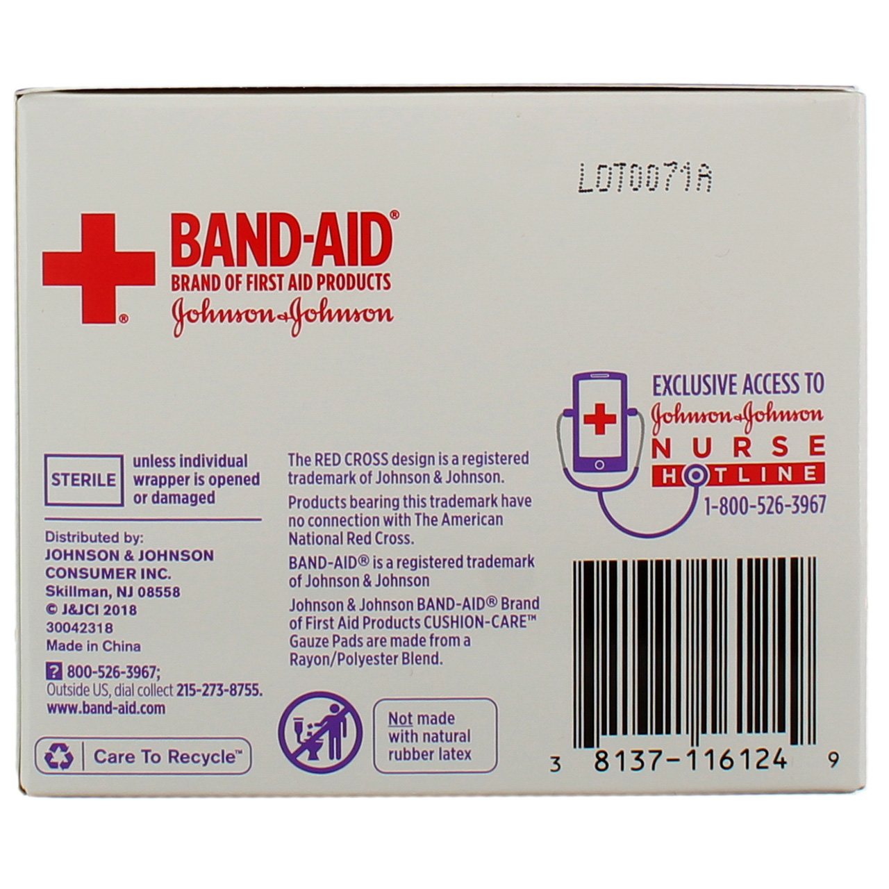 Band-Aid Cushion-Care Gauze Pads, Small Pads, 25 Ct (4 pack)