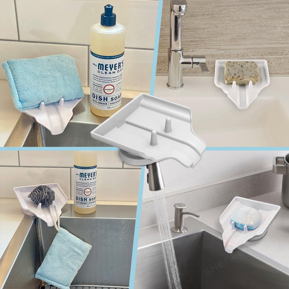Super Strong Suction Cup Bathroom Soap Dish Holder Shower Soap Dish Saver
