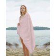 thumbnail image 2 of Pink Striped Beach Towels Oversized Super Absorbent, Modern Simple Farmhouse Beige Vintage Lightweight Bath Towel Quick Dry Sets For Bathroom/Pool/Rv Camping/Beach Play/Gym Room/Picnic 31"x62", 2 of 8