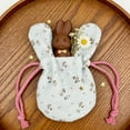 thumbnail image 3 of Bunny Gift Bags,Party Favor Birthday Decoration,Reusable Goodie Rabbit Drawstring Burlap Treat Bag for Some Bunny is One Easter Kids Baby Shower Candy Garden Tea Party Supplies, 3 of 6