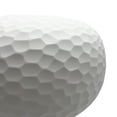 thumbnail image 5 of Bergamo Art 14" Decorative Handmade White Round Patterned Glass Vase, 5 of 6