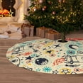 thumbnail image 6 of Sikiie Rockets 30-48 inches {designName} Print Christmas Tree Skirt Snowman Xmas Tree Skirt with Edge Christmas Decorations for Holiday Party36", 6 of 7