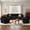 Black, variant on XIZZI 95" Modular Sectional Sofa,Oversized Cloud Couch with Deep Seat,Modern Sectional Couches with Two Swivel Accent Chairs for Living Room,5 Seat,Black