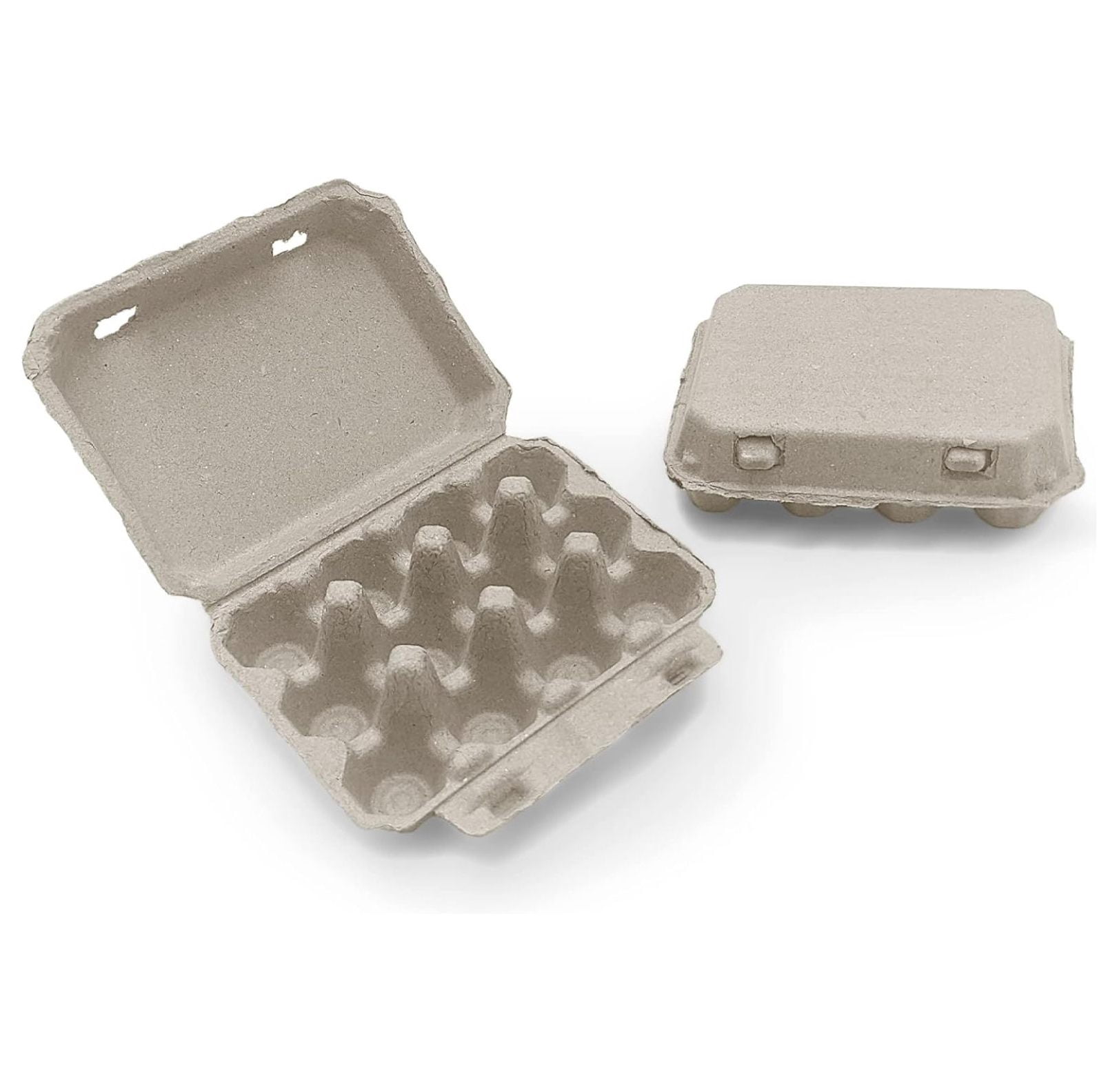Quail Egg Cartons - Recycled Cardboard Paper Pulp 3x4 Square Style - Holds One Dozen Quail Eggs- Bulk (144)