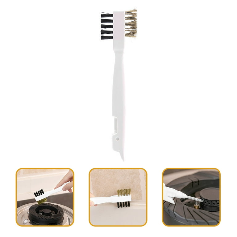  Gogogmee Kitchen Cleaning Brush Stove Cleaner Gas Stove  Cleaning Brush Deep Kitchen Scratch Grease Grime Scrubber Glass Cooktop  Cleaner Sink White Steel Wire Copper Wire Range Hood : Health & Household