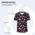 thumbnail image 3 of Goofa Breast Cancer Awareness (2) Pattern Mens Golf Shirt Baseball T-shirt Moisture Wicking Dry Fit Performance Sport Short Sleeve Striped Golf Polo Shirts-Medium, 3 of 7