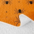 thumbnail image 5 of Homewish Simple Halloween Spider Twin Quilt Set,Tiny Bug Print Twin Coverlet Set,Orange Black,2-Piece, 5 of 7
