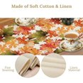 thumbnail image 5 of Fall Maple Leaves Table Runner,Thanks Giving Autumn Harvest Seasonal Farmhouse Dinner Table Decoration for Home Living Room Kitchen Dining Room 13x36in, 5 of 5
