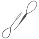 thumbnail image 4 of 2 unidades de agujas de plástico para trenzas de ganchillo, para hacer coletas, recogidos y peinados. Herramienta de estilismo. Accesorios de peluquería (negro)., 4 of 7