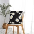 thumbnail image 7 of Wukai Daisies Flowers Premium Polyester Fleece Pillow Covers with Hidden Zipper Closure,Luxuriously Soft and Durable-12"x12", 7 of 7