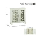 thumbnail image 6 of OakvillePark Van Horn Wood Storage Accent Cabinet, White, 6 of 6