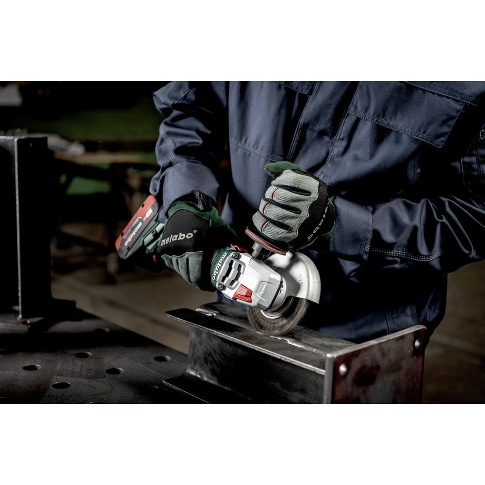 Metabo 613059520 WPB 18 LT BL 11-125 Quick 18V Brushless LiHD 4-1/2 in. / 5  in. Cordless Brake Angle Grinder Kit with 2 Batteries (5.5 Ah)
