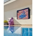 thumbnail image 5 of Outdoor Tv Cover 50 To 55 Inch, American Flag Truck Loads Firework Red White Stripe Waterproof And Weatherproof Tv Covers Tv Display Protectors For Outside Flat Screen Tv 75x45x4.5In, 5 of 6