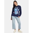 thumbnail image 3 of Stitch Women's Graphic Sweatshirt with Long Sleeves, Sizes XXS-XXL, 3 of 4