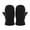 A155 Black, variant on Yuncity Winter Kids Gloves Fleece Solid Color Thickened Warm Soft Knitted Mittens For Boys Girls Cold Weather Outdoor Play Running Sports,Black