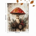thumbnail image 3 of Qisvanset Framed Canvas Wall Art 12x16 Inch Red Mushroom Holly Woodland Holiday Wall Decor, 3 of 5