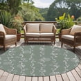 thumbnail image 4 of Sage Green Round Area Rug 6Ft Washable Circle Rugs for Bathroom Office, Vintage Minimalist Lines Abstract Art Non-Slip Carpet Floor Mats Indoor Outdoor Carpet Runner Aesthetic Home Decor, 4 of 8