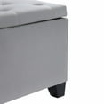 thumbnail image 6 of LUCKHAO Large Upholstered Storage Ottoman,End of Bed Bench,Flip Top Entryway Bench,Tufted Foot Rest Stool,Can Used as Tea Table,Vanity Bench,Livingroom Chair, 6 of 8