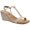 Shine Canvas, variant on STYLE & COMPANY Womens Beige T-Strap Slip Resistant Mulan Round Toe Wedge Slip On Slingback Sandal 12 M