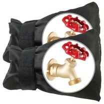 Outdoor Faucet Covers for Winter Freeze Protection, 2 Pack 5.9" W x 7.7" H Winter Faucet Insulation Cover Socks, Hose Bib Covers for Winter