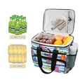 thumbnail image 2 of FORMRS Insulated Cooler Bag 24 Cans Capacity Soft Leakproof Lunch Box with Side Pockets, Yellow Hand Drawn Sailboats, 2 of 7