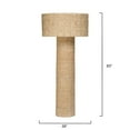 thumbnail image 4 of Jamie Young Co Big Island Woven Floor Lamp In Natural With Cornhusk Drum Shade, 4 of 4