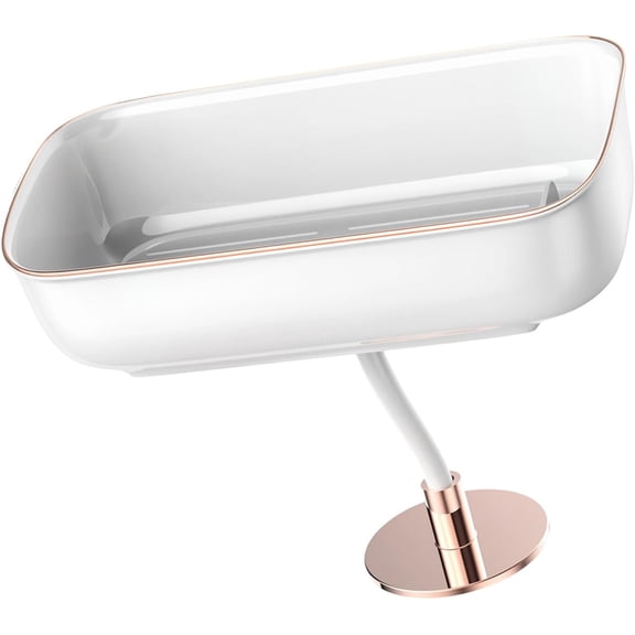 Practical Over the Sink Shelf Plastics Storage Unit Nonslip Sink Mount Rack Ideal for Apartments and Rentals Home Organization White