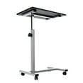 thumbnail image 4 of Seville Classics airLIFT® Height Adjustable Mobile Rolling Laptop Cart Desk w/ Wheels, Espresso, 4 of 13