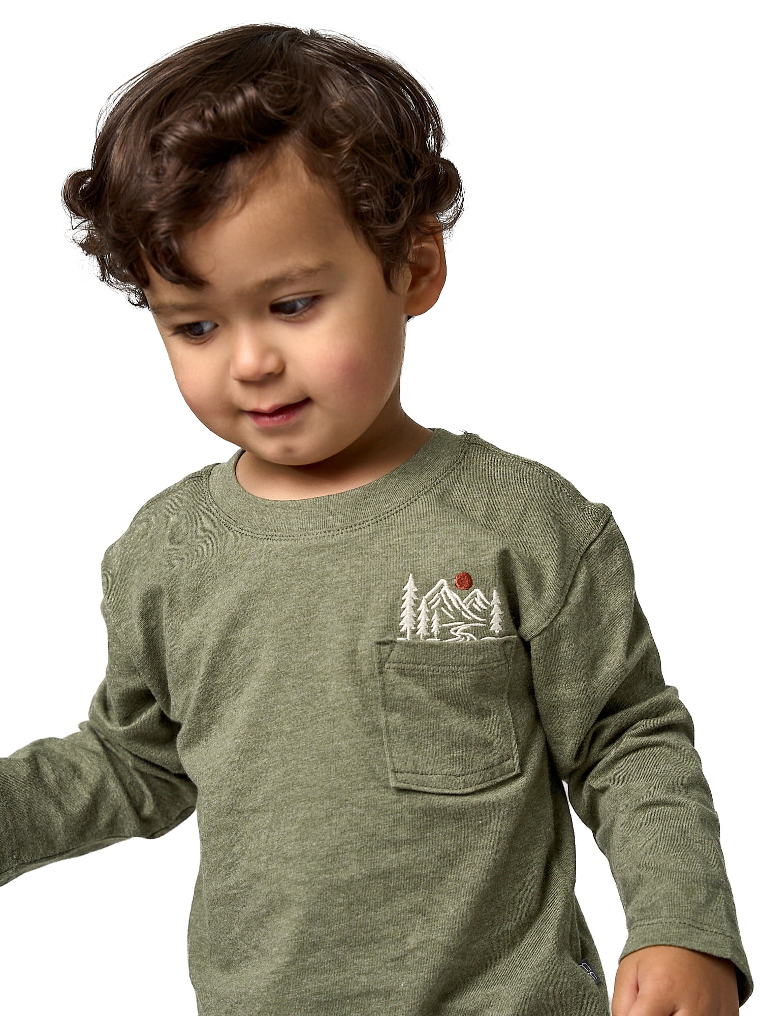 Modern Moments by Gerber Toddler Boy Novelty Tee with Straight Leg Pants Outfit Set, Sizes 12 Months - 5T