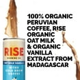 thumbnail image 2 of RISE Brewing Co. Vanilla Oat Milk Nitro Cold Brew Coffee, Organic  & Vegan, 7 fl oz Cans (12 pack), 2 of 7