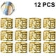 thumbnail image 1 of Juego de 12 servilleteros, atractivos anillos de servilleta brillantes, hebillas de metal, elegantes servilleteros para la mesa en las fiestas de boda, vacaciones, reuniones familiares diarias Ormromra 222106-1, 1 of 7