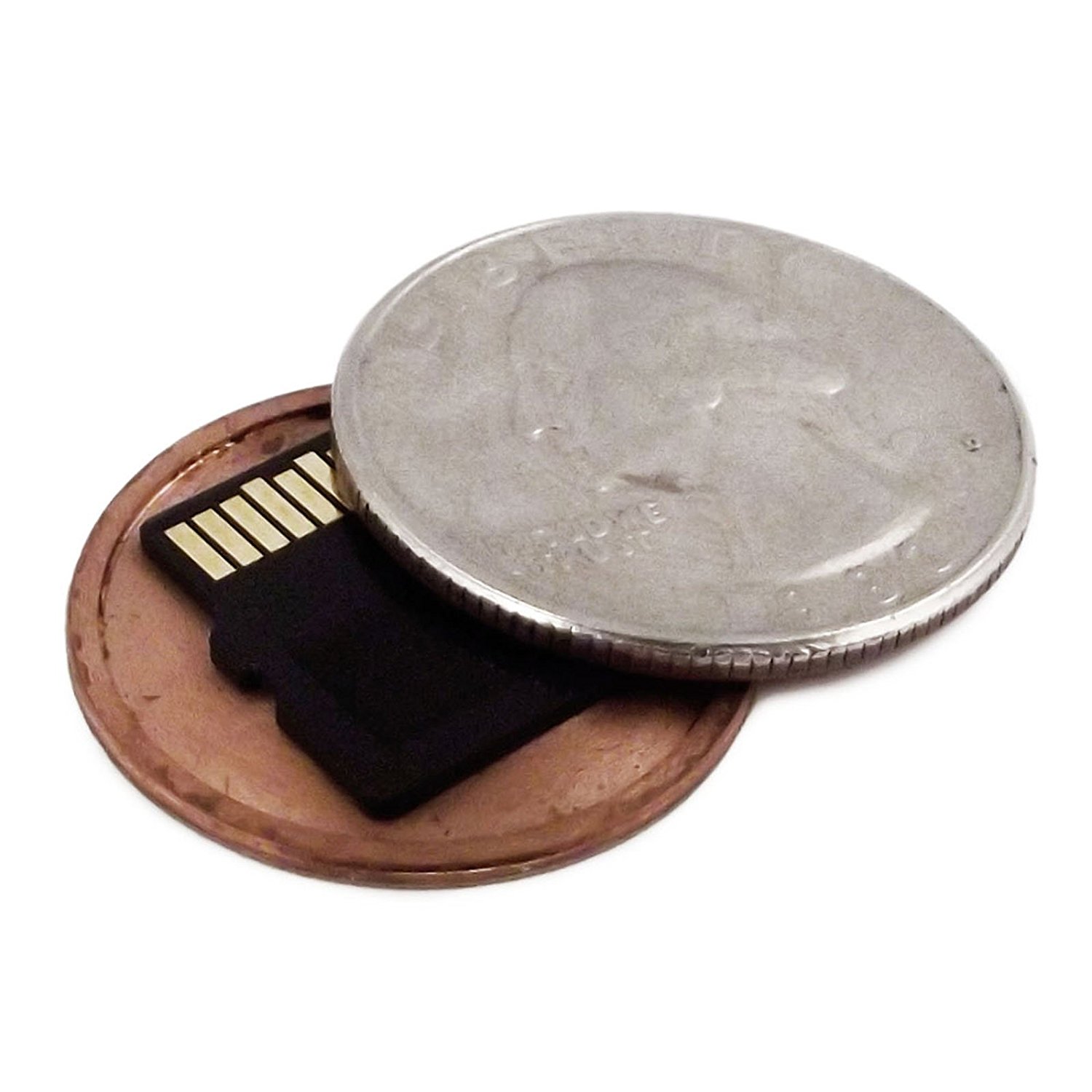 US Mint Quarter Micro SD Card Covert Coin Secret Compartment US