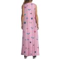 thumbnail image 6 of Fangasis Ladies Long Maxi Dresses Floral Print Tank Dress Sleeveless Summer Beach Sundress Women Casual Bohemian Holiday Style V L, 6 of 8