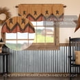 thumbnail image 4 of VHC Brands Stratton Primitive Star Layered Valance 20x60 Country Curtain, Tan, 4 of 5