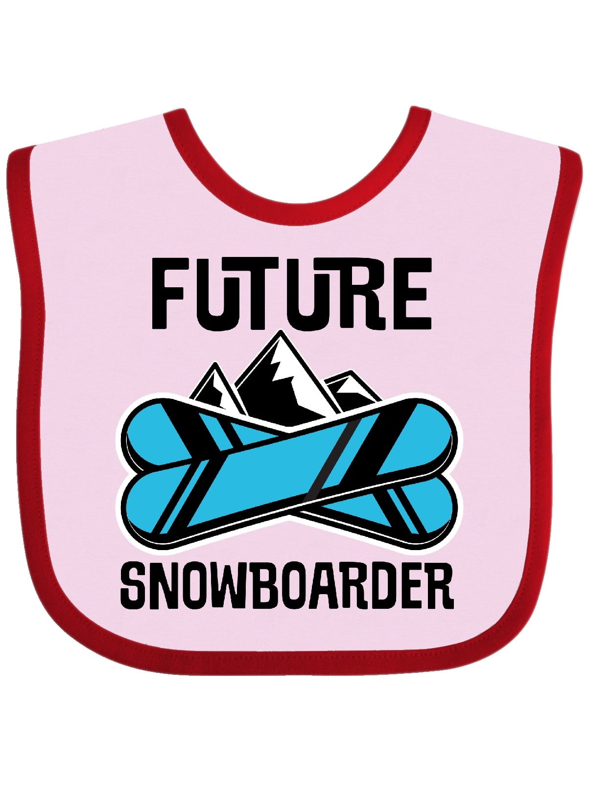 Snowboarding Future Snowboarder Baby Bib
