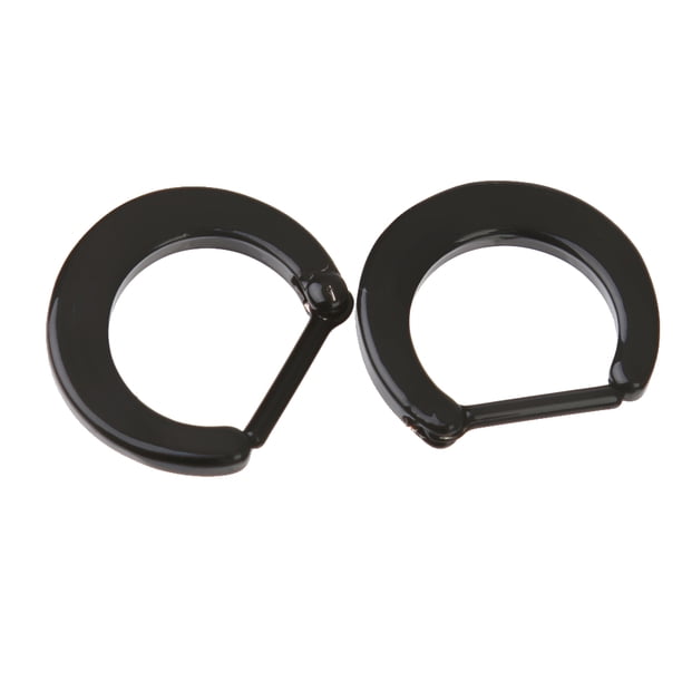 1 par Tabique Nariz Perforación Sunnimix 316L Acero Negro Anillo de nariz de acero inoxidable