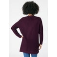 thumbnail image 3 of Roaman's Women's Plus Size Waffle Button Front Cardigan, 3 of 3