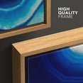 thumbnail image 4 of wall26 - Framed Canvas Wall Art - Abstract Agate Slice Pattern - Giclee Print Gallery Wrap Modern Home Art Ready to Hang - 16"x24" Natural, 4 of 5