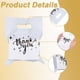 thumbnail image 5 of 100 bolsas de plástico blancas de 8 x 6 pulgadas para agradecimientos, bolsas para dulces con asas, bolsas rectangulares para envolver regalos., 5 of 6