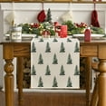 thumbnail image 2 of Sm:)e Xmas Tree Christmas Table Runner, Seasonal Winter Kitchen Dining Table Decoration for Home Party Decor 13x72 Inch, 2 of 7