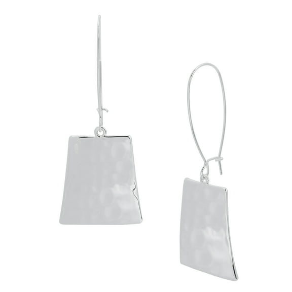Robert Lee Morris Soho Geometric Dangle Silver Earrings, 2.5" Length