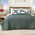 thumbnail image 5 of Floral Quilt Set - Lightweight, Soft, All-Season - 2-Piece Reversible Patchwork Bedding Set (Twin / Twin XL, Garden Star), 5 of 6